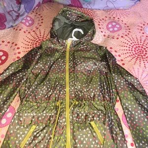 Green Waterproof Wind Breaker